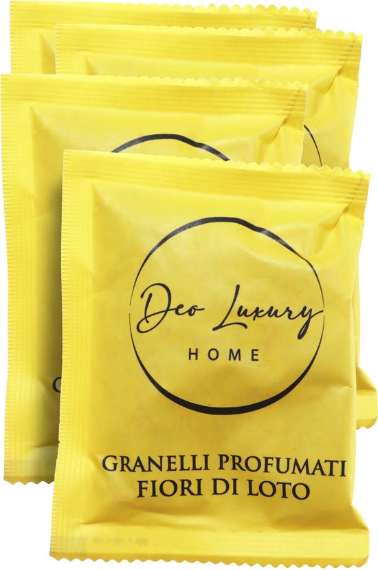 Dparts geurkorrrels - Lotusbloem - 4x 35 gram - Geurzakjes voor in stofzuiger - Stofzuigerzak geur verfrisser