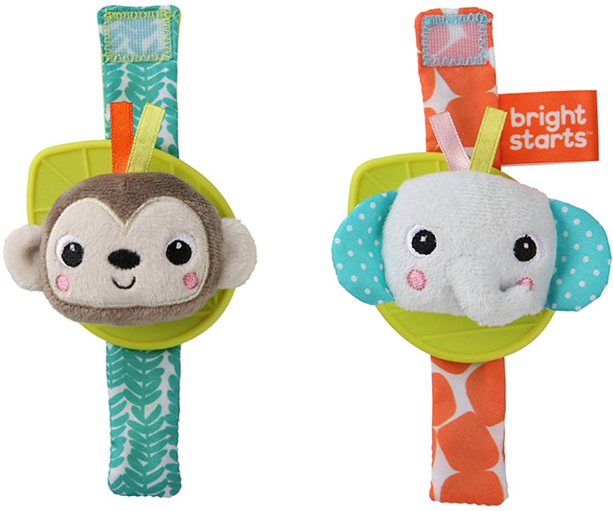 Baby armband rammelaar met bijtring set - Bright Starts - vanaf 0 maanden