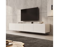 Meubella - TV-Meubel Kenderes - Wit - 200 cm