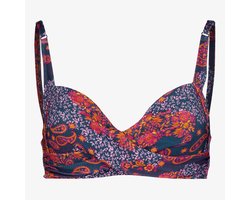 Osaga voorgevormde dames bikinitop print blauw - Maat XL