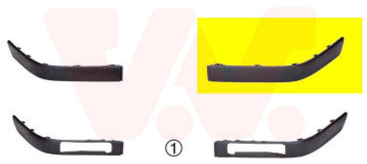Van Wezel - BUMPERLIJST VOOR AUDI 80 B4 1991-1996 8A0807221E