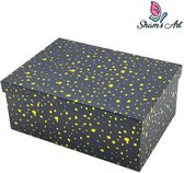 Coffret de Luxe avec couvercle - NOIR - 21*15*8,5 cm - Coffret cadeau - Coffret cadeau