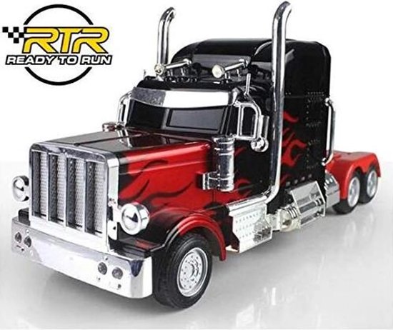 RC-vrachtwagen met afstandsbediening USA FREIGHTLINER klassieke Amerikaanse PETERBILT met oplegger