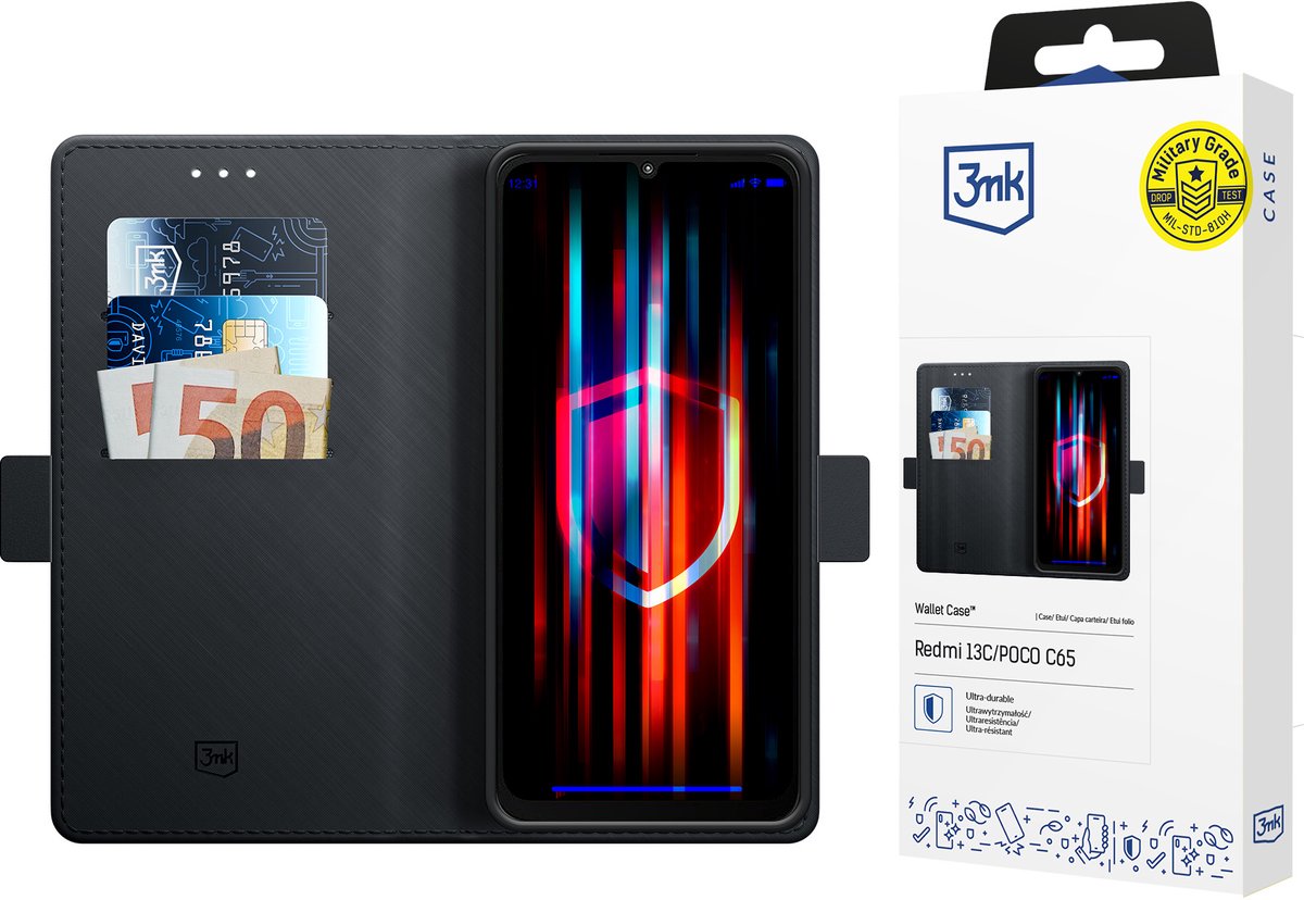 Redmi 13C/POCO C65 - 3mk portemonneehoesje