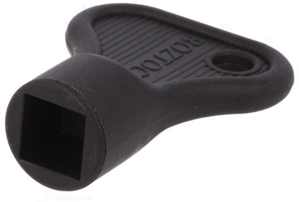 Buitenkraansleutel - Sleutel voor kraan - 8x8 mm- Kunststof - Vierhoekig - Tapkraan - Loodgieter sleutel - Radiator Sleutel - Chroom Buitenkraan sleutel - Tapkranen