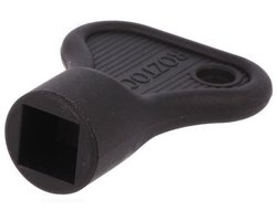 Buitenkraansleutel - Sleutel voor kraan - 8x8 mm- Kunststof - Vierhoekig - Tapkraan - Loodgieter sleutel - Radiator Sleutel - Chroom Buitenkraan sleutel - Tapkranen