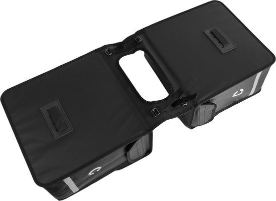 Craved Dubbele Fietstassen - Waterdicht - 40 liter - Zwart - Met reflectie - Elektrische Fiets van Craved — afbeelding 4