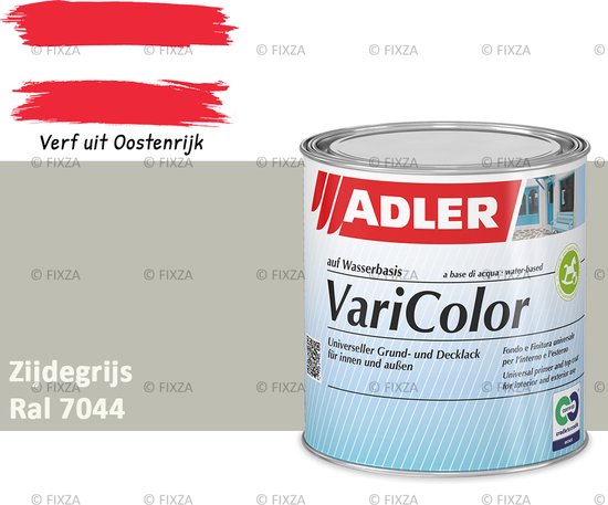 Peinture laquée ADLER Varicolor RAL 7044 – Gris soie 375 ml – Peinture 2 en 1 pour bois, métal et Laque, pour l'intérieur et l'extérieur