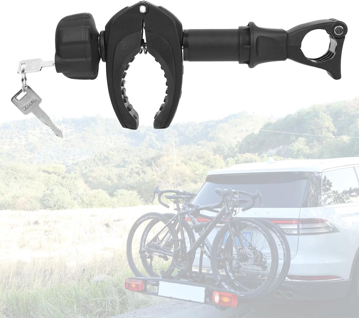 Ibenzoa® Robuuste en Verstelbare Fietelhouder voor Caravans en Campervoertuigen - 25 cm Lengte