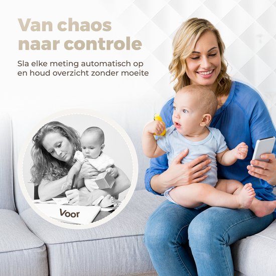 Gatson Babyweegschaal - Met App - Tot 30kg - Inclusief Meetlint - Dierenweegschaal - Weegschaal baby - Babyshower