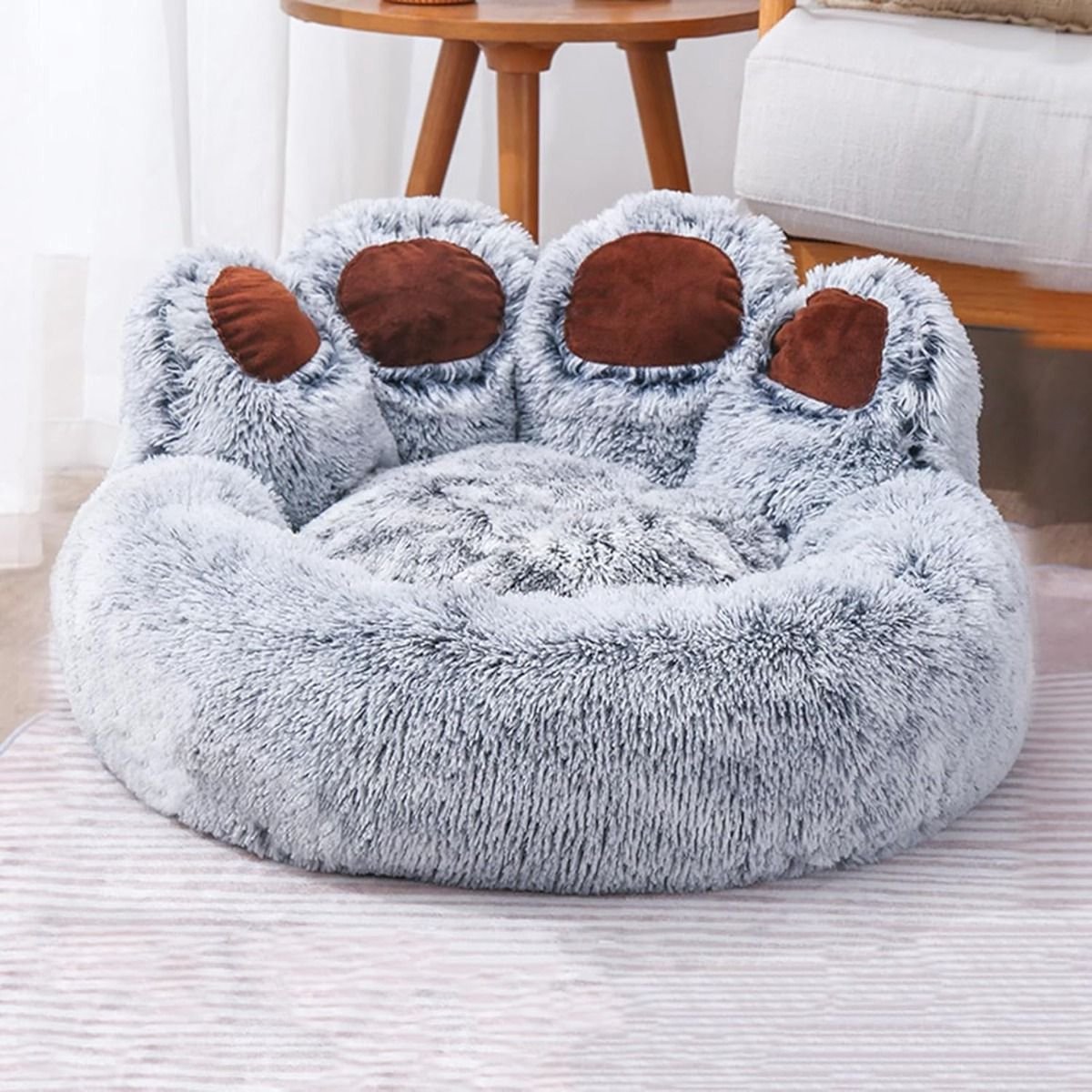 Topmast Donut BearsNest - Pluche - Grijs - 70 cm