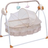Elektrisch babybed met schommelfunctie en muggennet - Voor baby's van 0-18 maanden