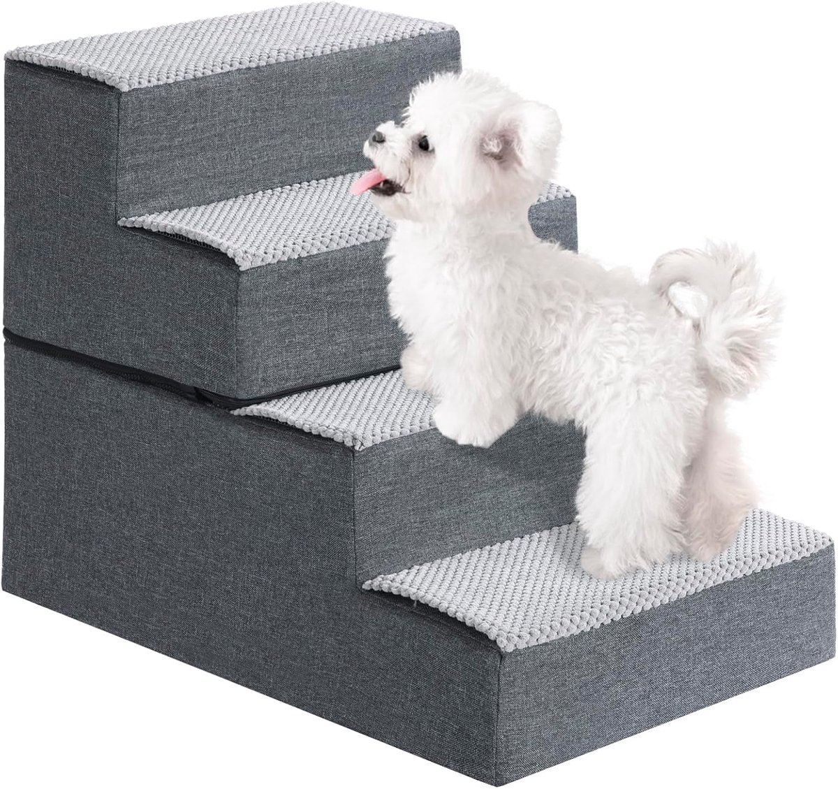 Ibenzoa® Verwijderbare, Wasbare Huisdieren Trap met Anti-Slip Mat – Veilig en Gemakkelijk voor Bank en Bed