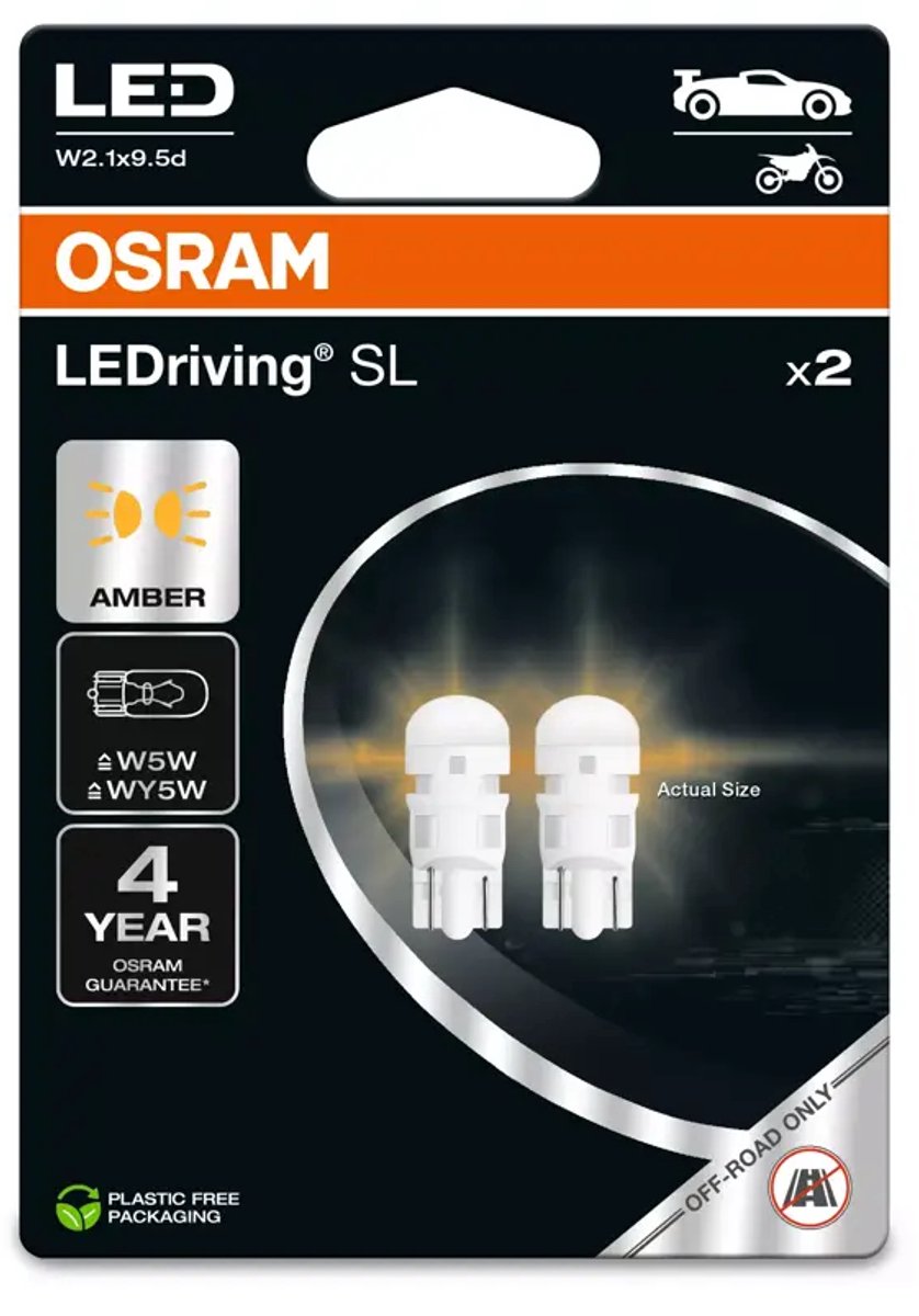 Osram LEDriving Serie - LED Automotielicht - W5W Amber - Retrofit - Energiebesparend – foto 4