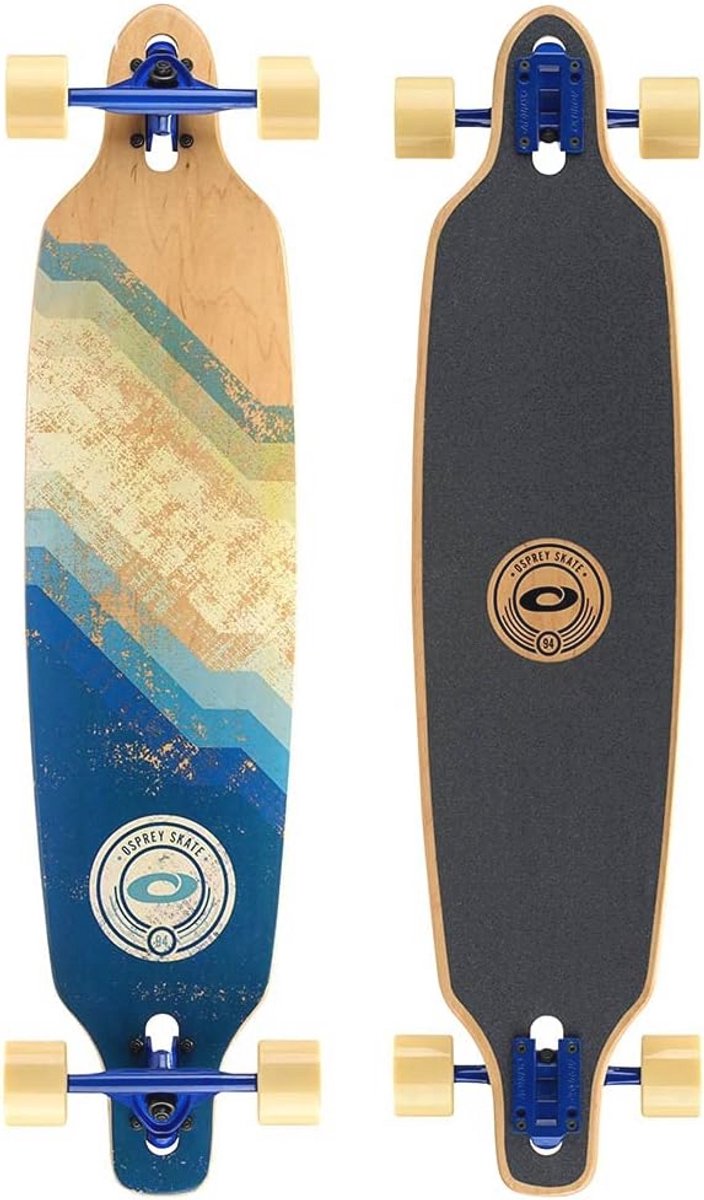 Twin Tip Longboard 39 inch - Compleet Skateboard voor Kinderen, Volwassenen en Beginners - Duurzaam 7-PLY Canadees Esdoorn