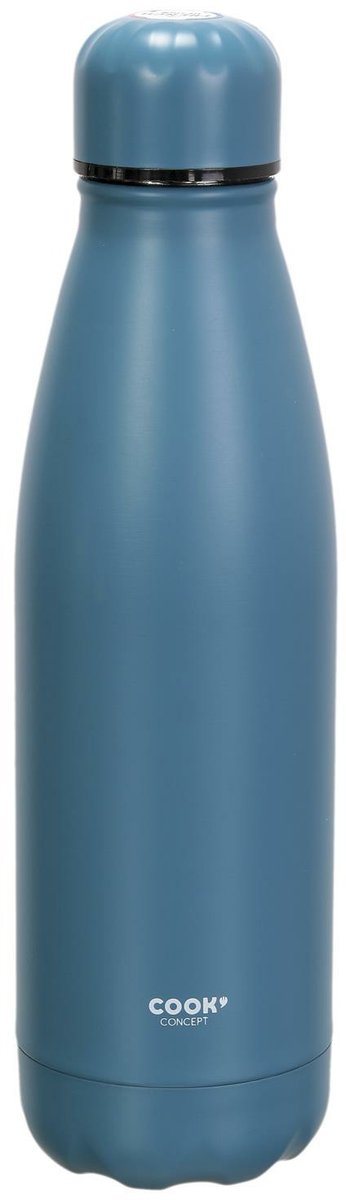 Cook Concept Travel drinkfles voor warme en koude dranken - 500 ml - blauw