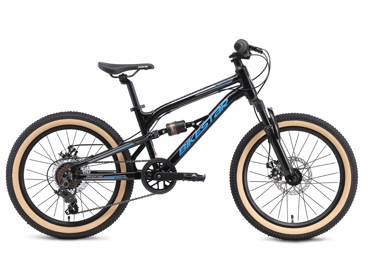 Bikestar Kinderfiets Mtb Fully 7 Speed 20 Inch Groen