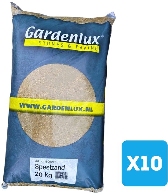 Gardenlux Speelzand - Zandbakzand voor Kinderen - Gecertificeerd - Voordeelverpakking 10 x 20 kg