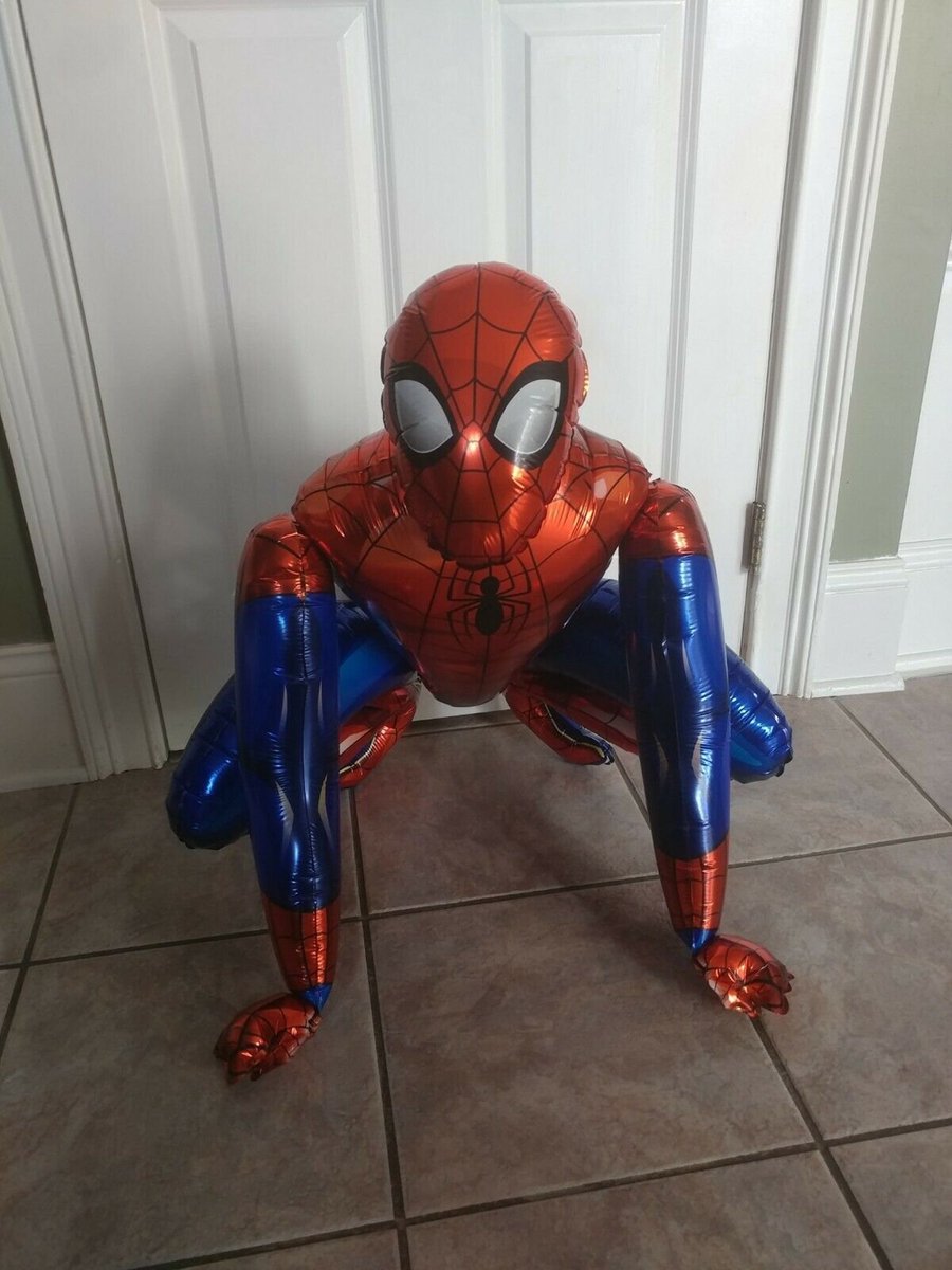 BUYXL - Spiderman XL Ballon 3D Folieballon - Kinderfeest - Kinderverjaardag - Feest - Grote Ballonnen - Inclusief opblaasrietje — afbeelding 2