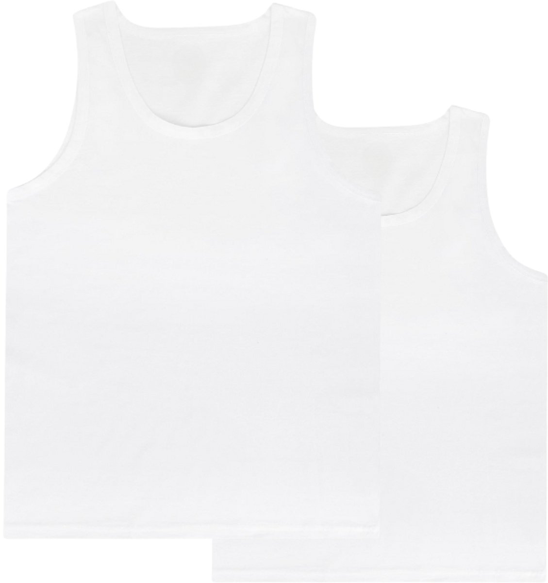 Nova Collection- 100% Katoen -Hemden heren -Wit- Onderhemd heren -Singlet - Pure Cotton - 2 Pack - Onderhemden-Maat M
