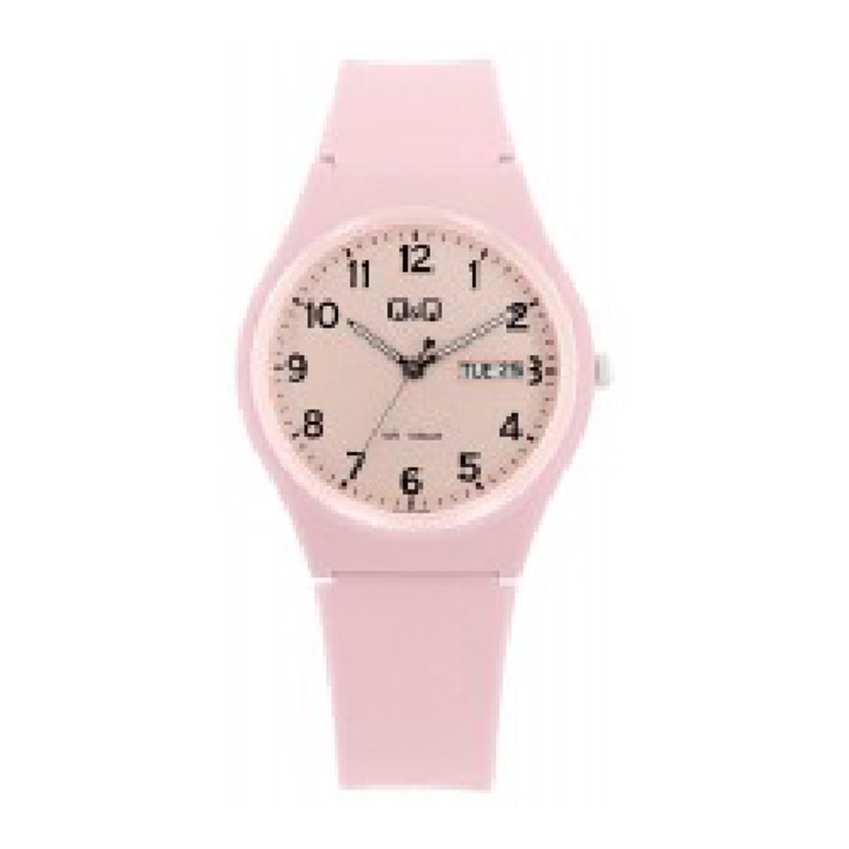 QQ-model a212j005-Dameshorloge-dag en datum aanduiding-10 bar waterdicht-zwemmen-sporten-diameter 38 mm-hoog draagcomfort-duidelijke wijzerplaat