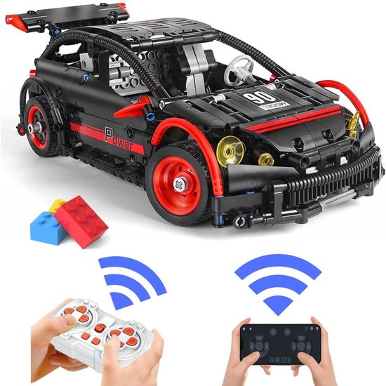 Mould King - Technisch Hatchback Type R Radiografisch bestuurbare auto | City speed champions modelbouw | Creator classic motor bouwpakket | compatibel met lego sluban mega | Technische speelgoed ideas voor expert volwassenen & kinderen | 587 bloks