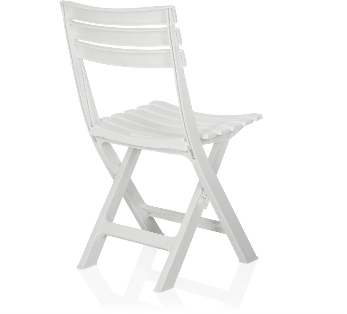 Tuinstoel / klapstoel TRAVANO kunststof wit hjh LIVING