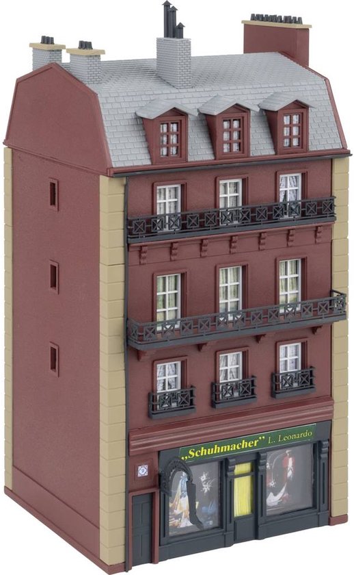 FALLER 130918 Maison de Ville Rue Goethe 164 x 148 x 270mm Neuf Emballage Scellé