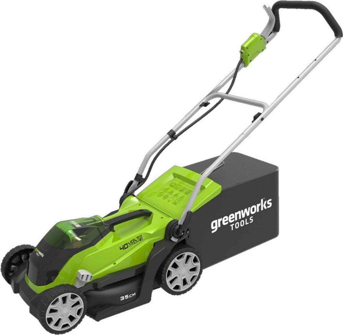 Bol.com Greenworks-Grasmaaier-zonder-40-V-accu-G40LM35-2501907 aanbieding