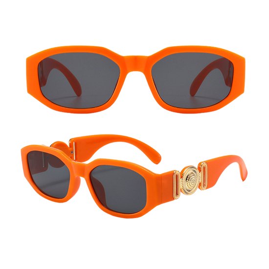 Koningsdag bril - Oranje bril - Koningsdag accessoires - Zonnebril - Vintage - Festivalbril - Technobril - Rave bril - Festival zonnebril - Oranje - Koningsdag - Kingsday van Merkloos — afbeelding 3