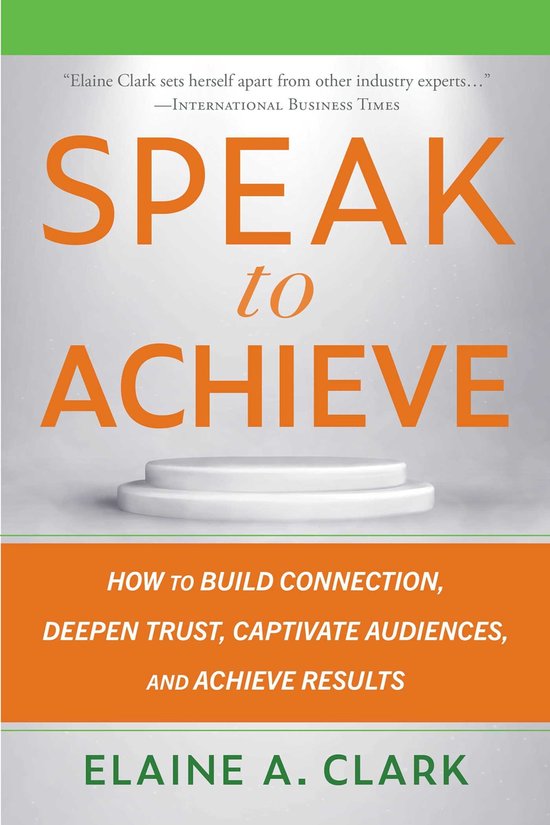 Speak to Achieve - cover