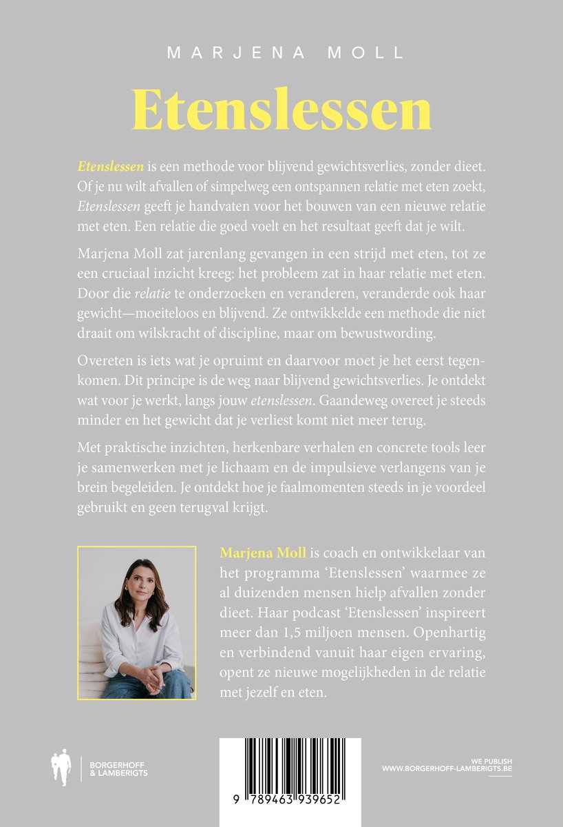 Etenslessen - back cover