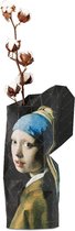 Tiny Miracles - Duurzame Design Vaas - Paper Vase Cover - Vermeer - Girl with a Pearl Earring - Large
