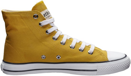 Baskets en toile à coupe Hi et capuchon White