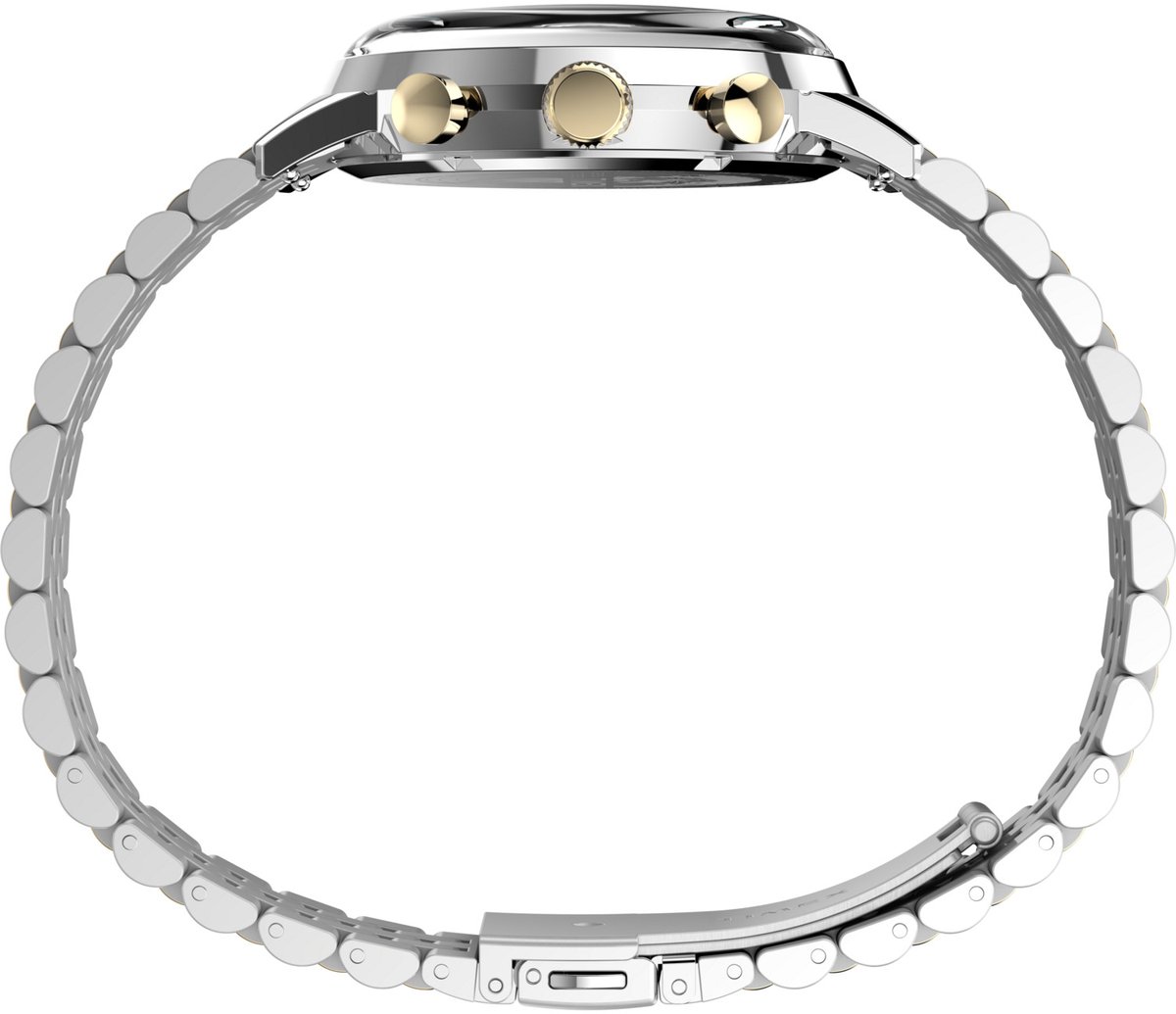 Timex Marlin® Quartz Chronograph Kwarts Analoog Horloge Twee Toon Case: 100% Stainless Steel | Armband: 100% Stainless Steel 40 mm TW2W59900AJ, TW2W60000AJ, TW2W60200AJ