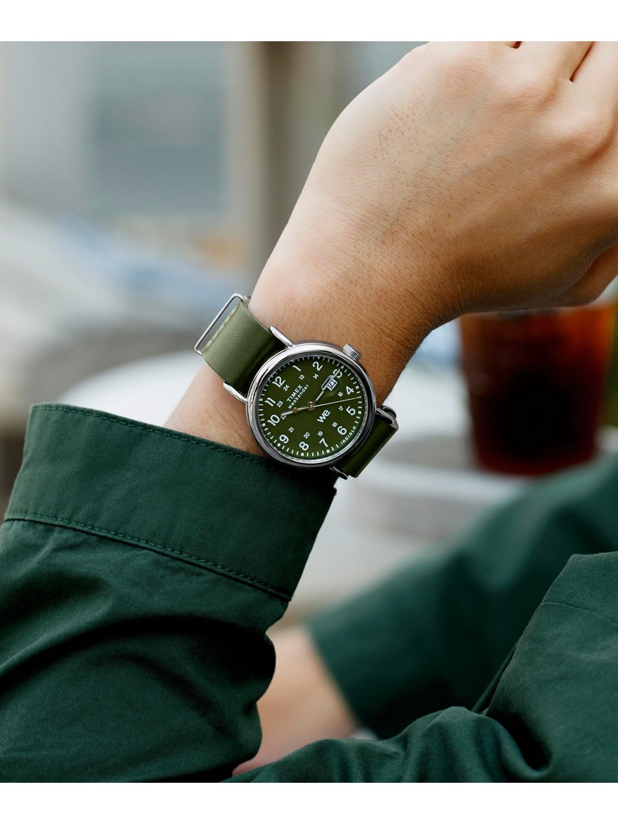 Timex Weekender Kwarts Analoog Horloge Groente Case: 100% Low Lead Brass | Armband: 100% Leather 40 TW2W86800AJ, TW2W86900AJ, TW2W87000AJ