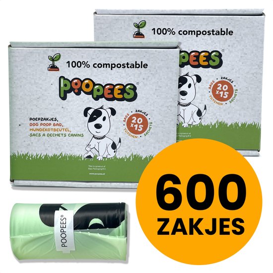 VETRESKA Hondenpoepzakken, lekvrij, extra dikke en grote