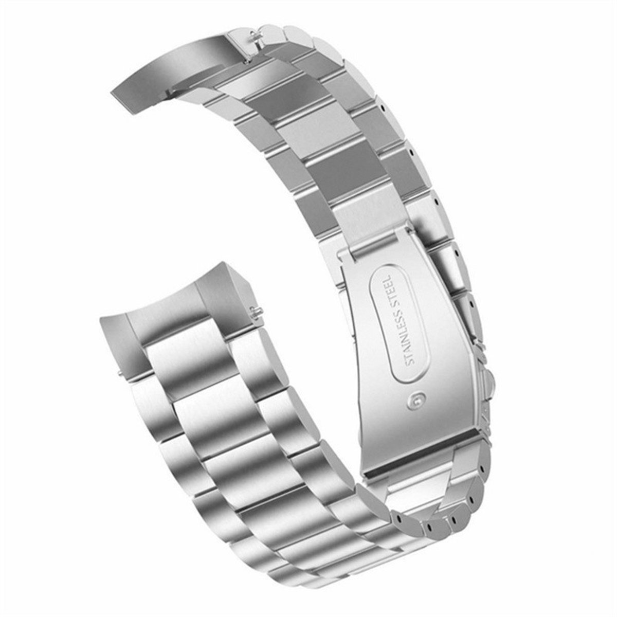 Stalen bandje - RVS - geschikt voor Huawei GT 5 (46 mm) - zilver