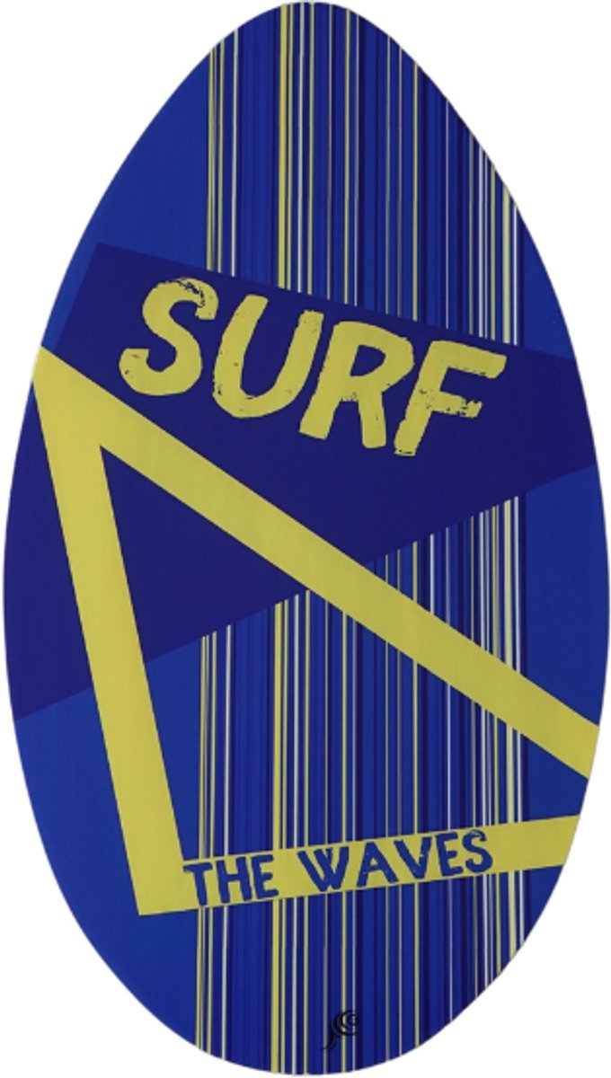 Gerkimex Skimboard Surf 90 cm Surfboard Duurzaam Hout Flatland Multicolor