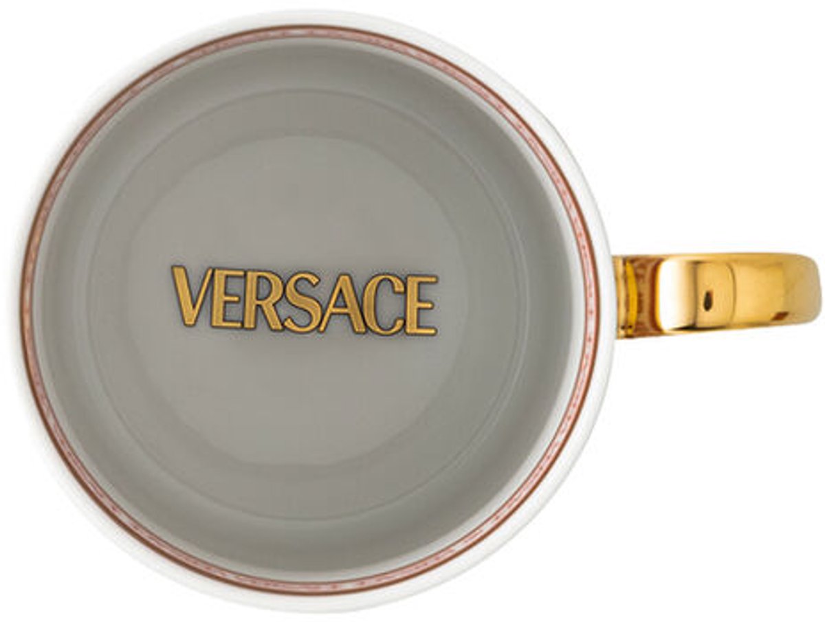 Rosenthal Versace La Greca Signature Rode mok met handvat