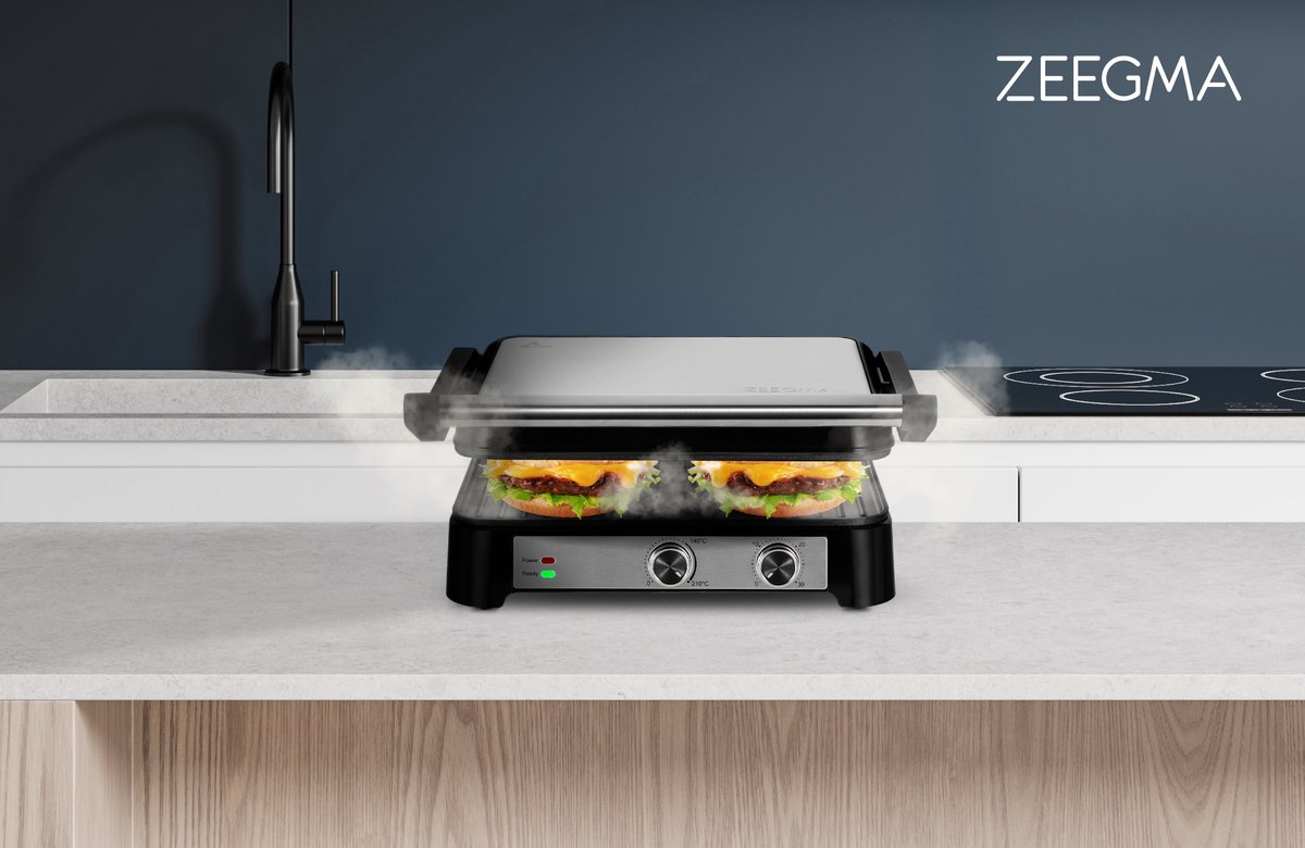 ZEEGMA Grill Chef Base Control - 2-in-1 Contactgrill & Panini Maker ZEEGMA Grill Chef Base Control - 2-in-1 Contactgrill & Panini Maker