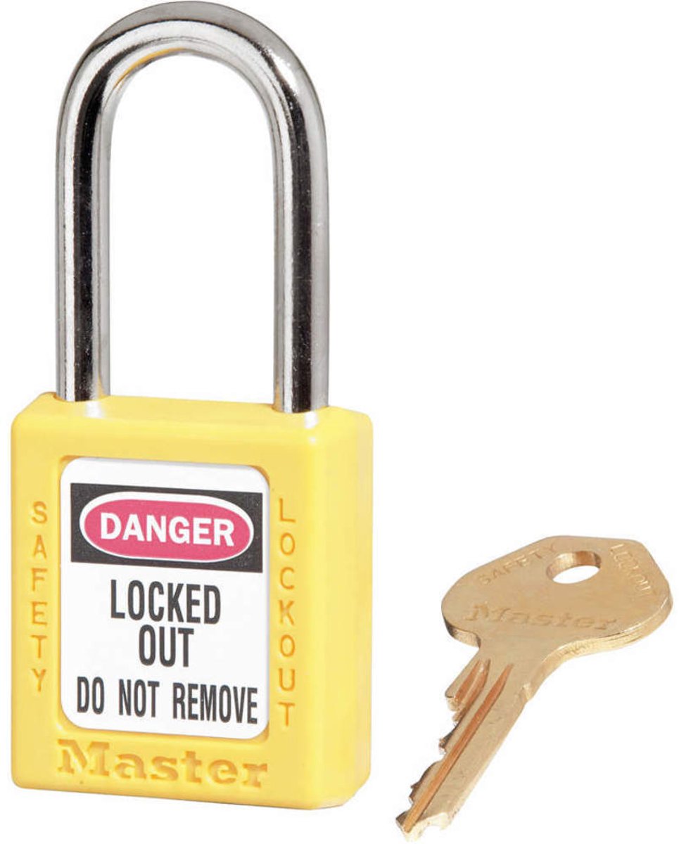 Lockout hangslot Masterlock 410YLW geel