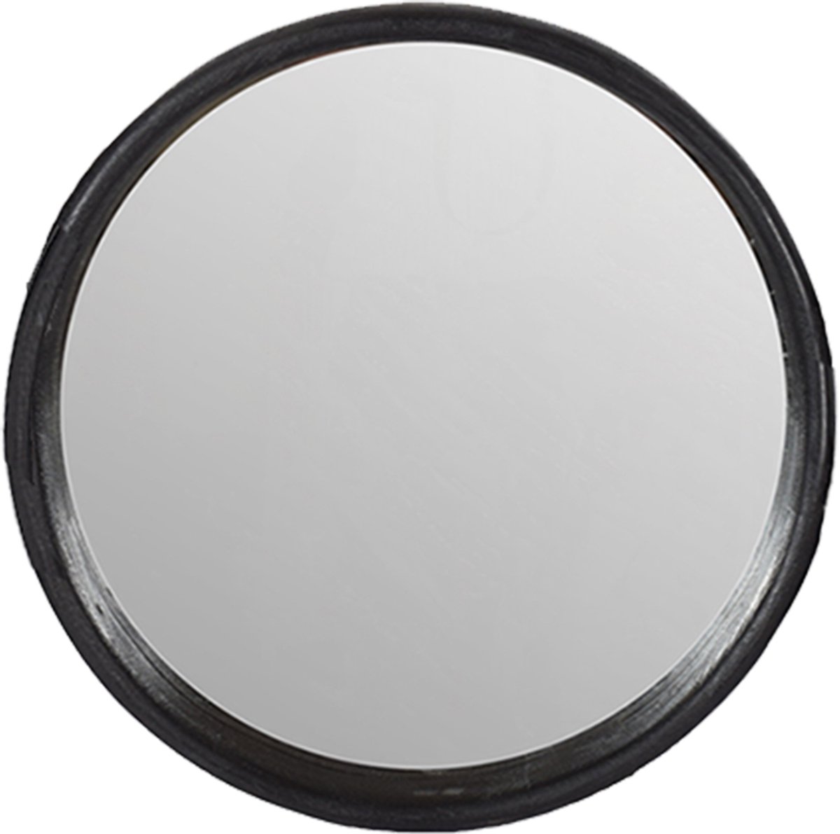 by Mooss - Spiegel - Zwart - Robuust - Opstaande rand - Ã˜ 55 cm