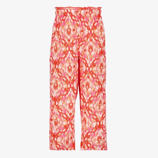 Pantalon large TwoDay pour fille avec imprimé rose - Taille 122/128