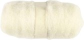 Laine cardée, 100 gr, blanc