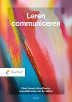 Samenvatting boek Leren Communiceren C. Jansen et. al - Hst 1,2,4,5,6,8,9,10,11,12 - 9e editie 2025 / ISBN 9789001038526 / + oefentoets + leerdoelen + kernbegrippen - Nieuw 2025