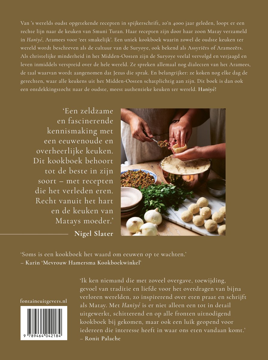 Haniyé - back cover