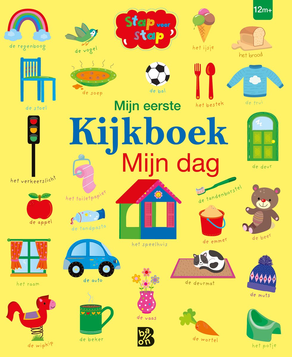 Omslag van Stap voor stap 1 - Mijn eerste kijkboek: Mijn dag