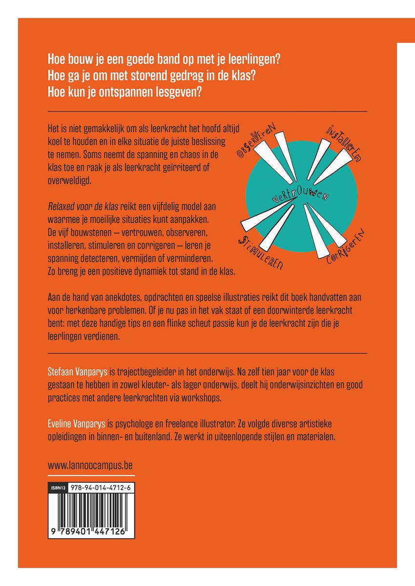 Relaxed voor de klas - back cover