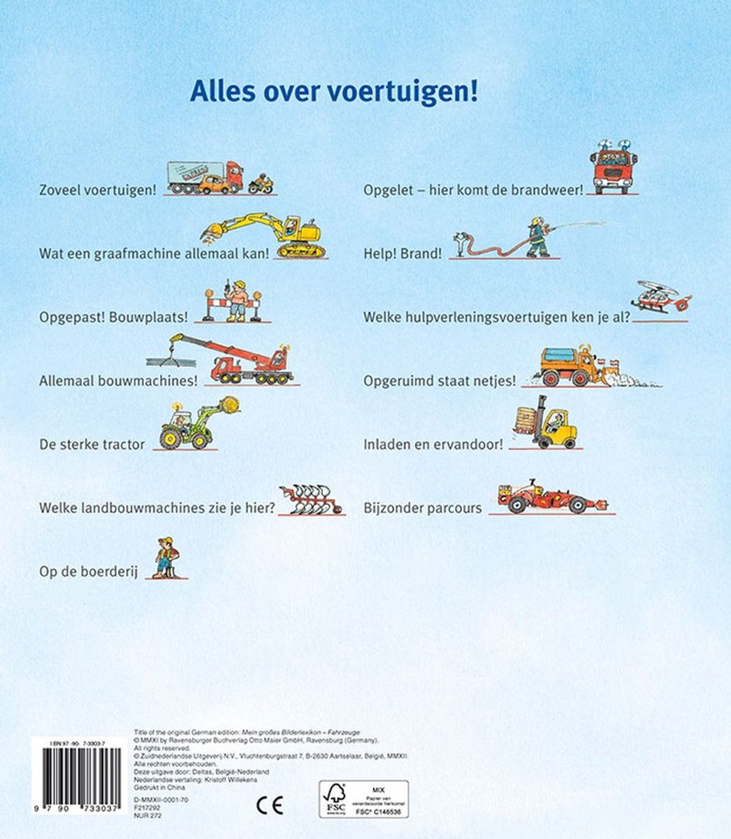 Mijn groot voertuigenboek - back cover